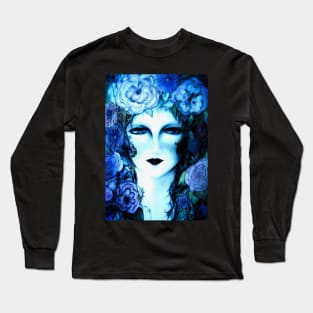 BLUE FLORAL Long Sleeve T-Shirt